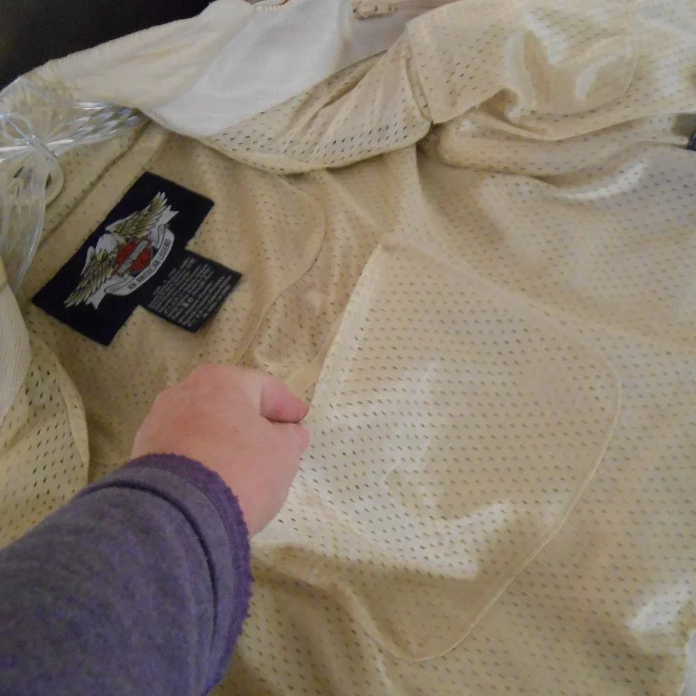 Harley-Davidson Cream and Tan Riding Jacket - Picture 12 of 16